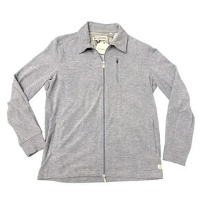 Pino Porte Track Jacket Small Mens Blue Full Zip Long Sleeve Pockets Stretch NWT